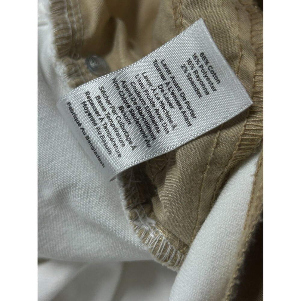 Talbots Ankle Pants Womens 12 White 5 Pocket Stretch Tapered Leg - Picture 11 of 13
